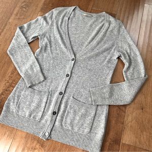 Cashmere Addiction Grey 100% Cashmere Button Up Cardigan - Size M (EUC)